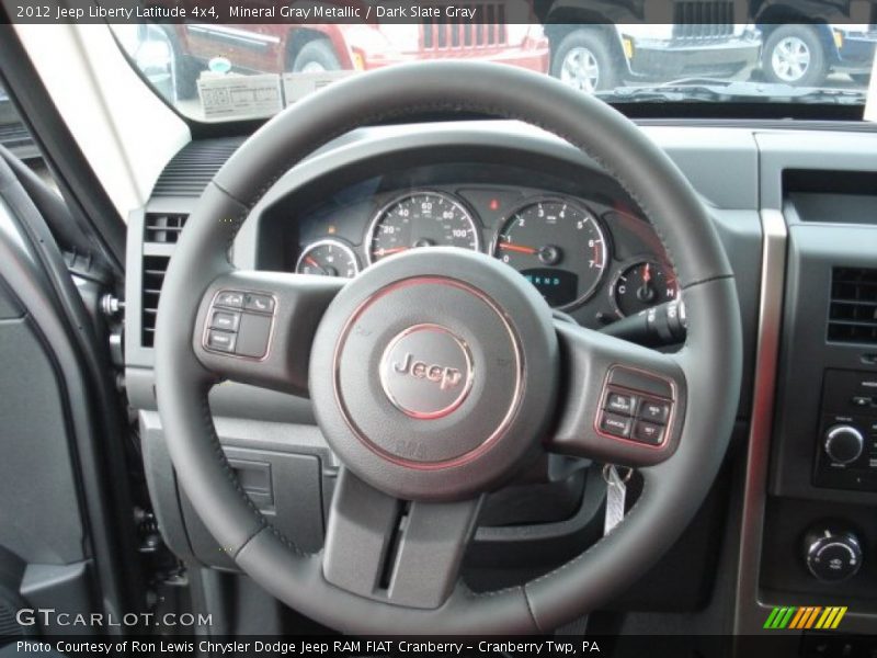 Mineral Gray Metallic / Dark Slate Gray 2012 Jeep Liberty Latitude 4x4