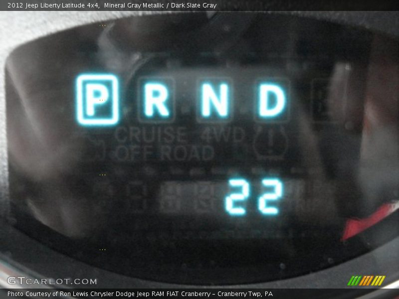 Mineral Gray Metallic / Dark Slate Gray 2012 Jeep Liberty Latitude 4x4