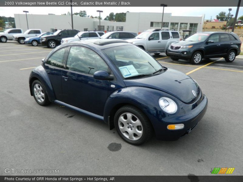 Galactic Blue Metallic / Black 2003 Volkswagen New Beetle GLS Coupe