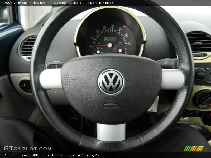 Galactic Blue Metallic / Black 2003 Volkswagen New Beetle GLS Coupe