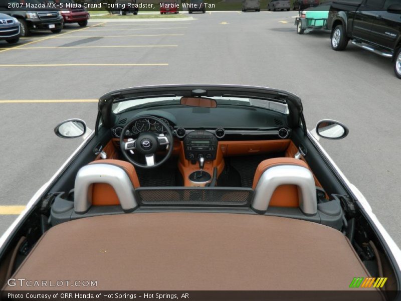 Marble White / Tan 2007 Mazda MX-5 Miata Grand Touring Roadster
