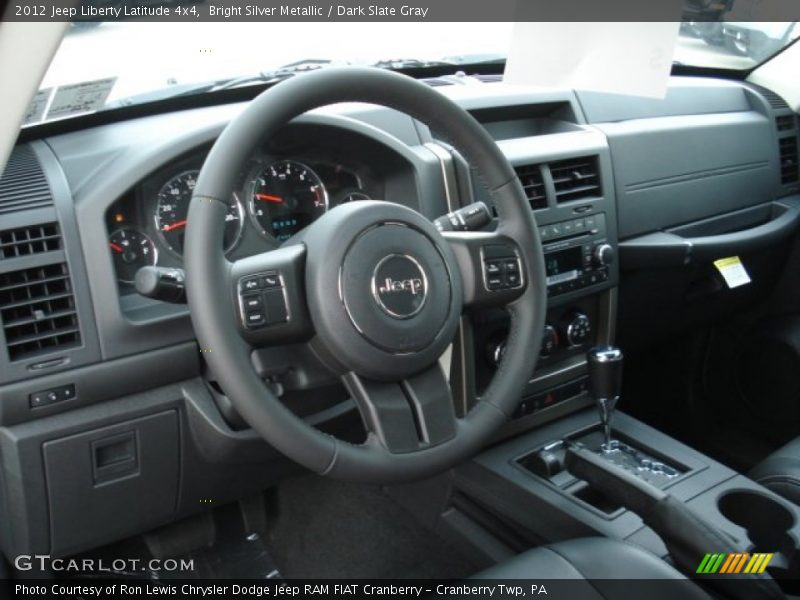 Bright Silver Metallic / Dark Slate Gray 2012 Jeep Liberty Latitude 4x4