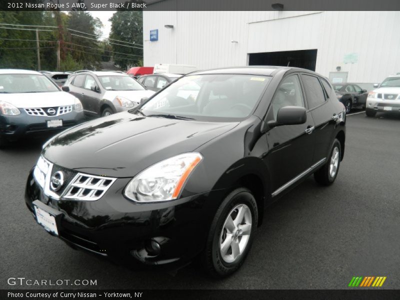 Super Black / Black 2012 Nissan Rogue S AWD