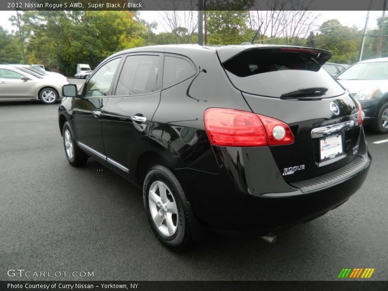Super Black / Black 2012 Nissan Rogue S AWD