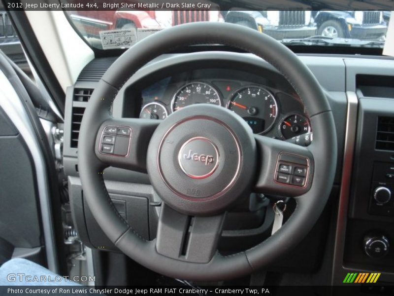 Bright Silver Metallic / Dark Slate Gray 2012 Jeep Liberty Latitude 4x4