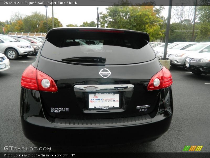Super Black / Black 2012 Nissan Rogue S AWD