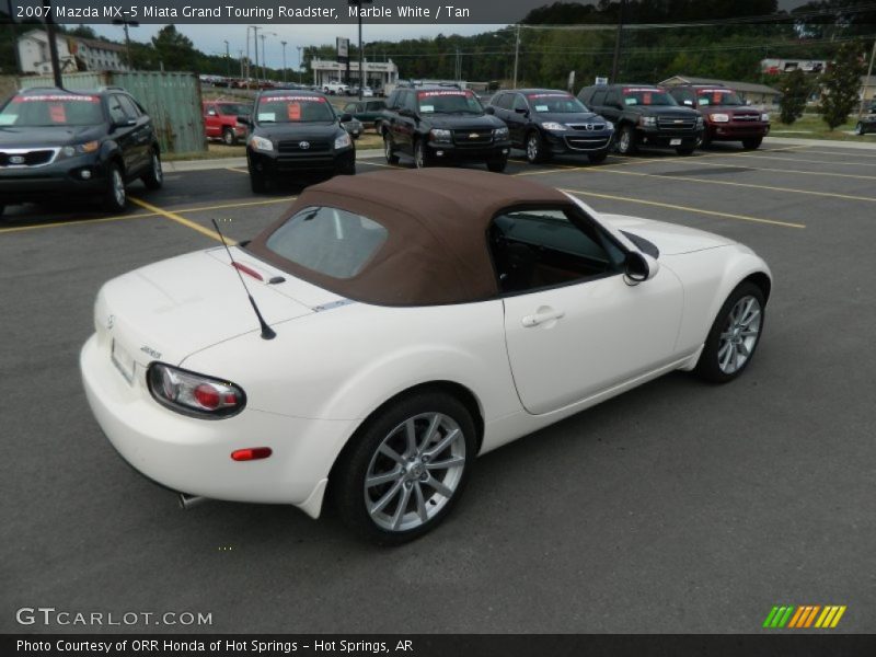 Marble White / Tan 2007 Mazda MX-5 Miata Grand Touring Roadster