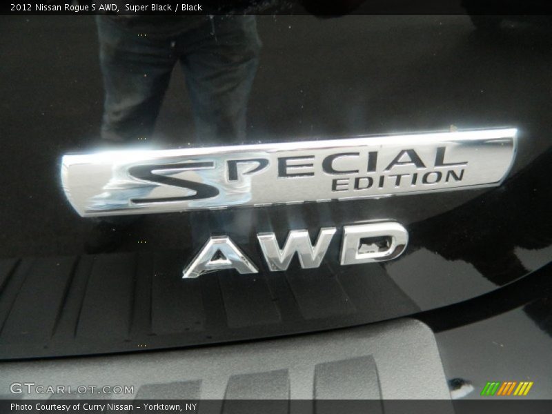 Super Black / Black 2012 Nissan Rogue S AWD