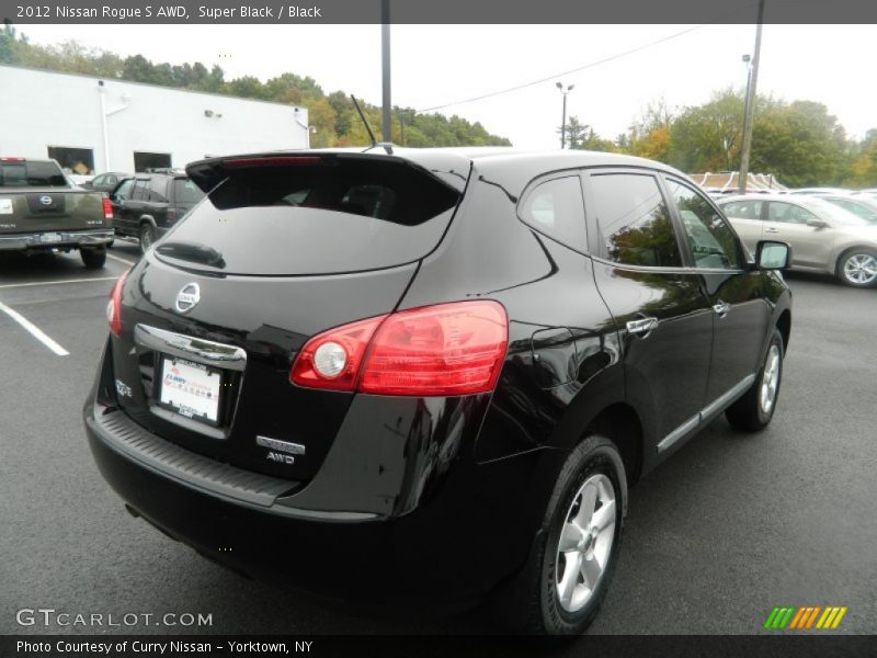 Super Black / Black 2012 Nissan Rogue S AWD