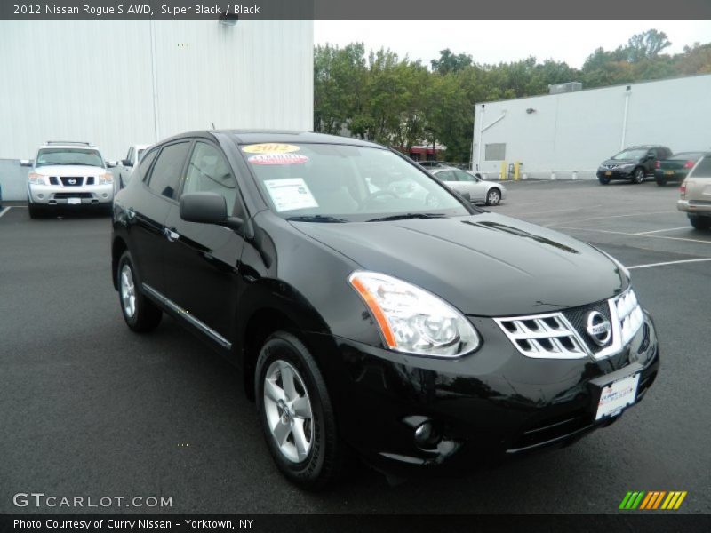 Super Black / Black 2012 Nissan Rogue S AWD