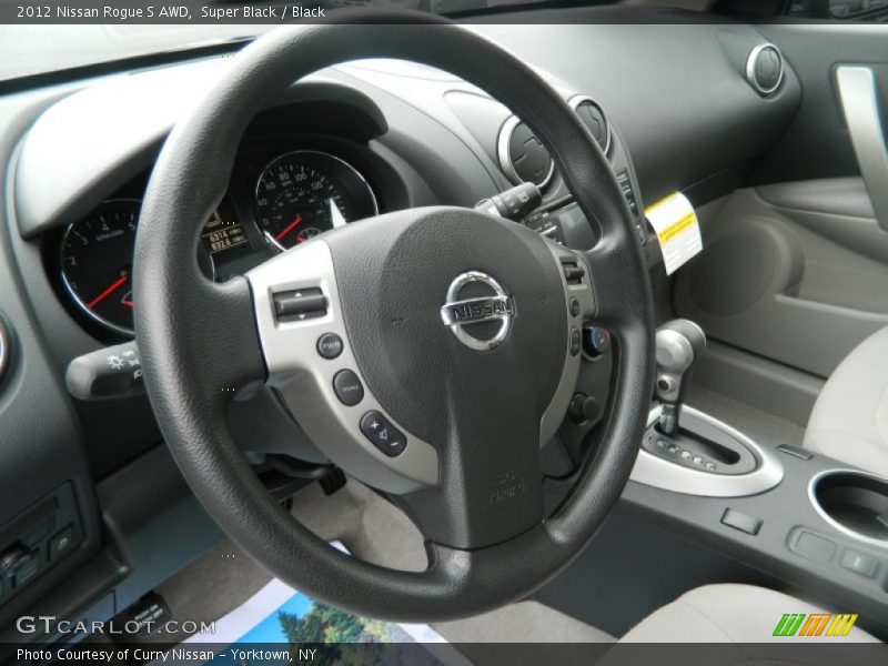 Super Black / Black 2012 Nissan Rogue S AWD