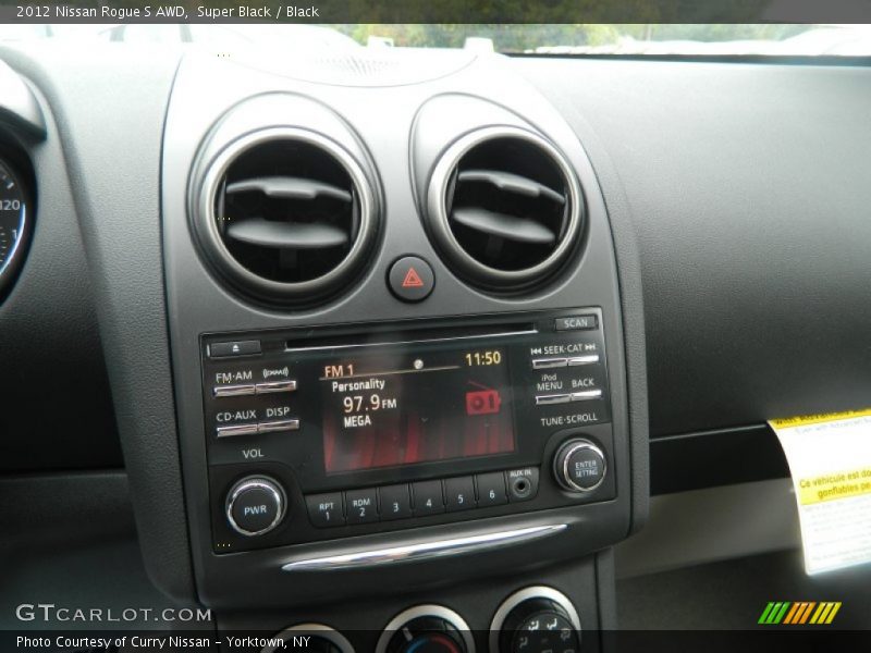 Super Black / Black 2012 Nissan Rogue S AWD