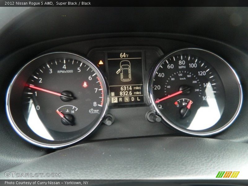 Super Black / Black 2012 Nissan Rogue S AWD