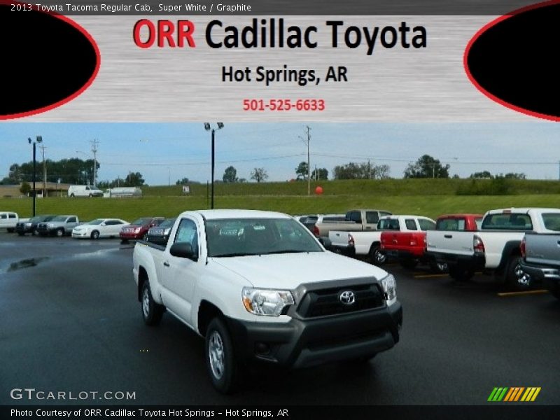 Super White / Graphite 2013 Toyota Tacoma Regular Cab