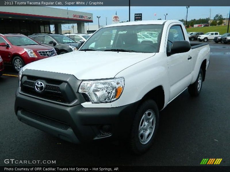 Super White / Graphite 2013 Toyota Tacoma Regular Cab