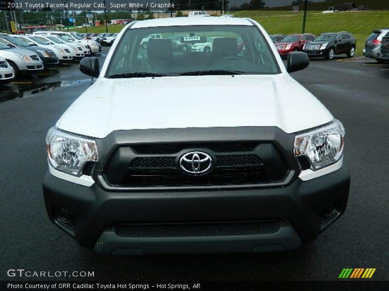 Super White / Graphite 2013 Toyota Tacoma Regular Cab