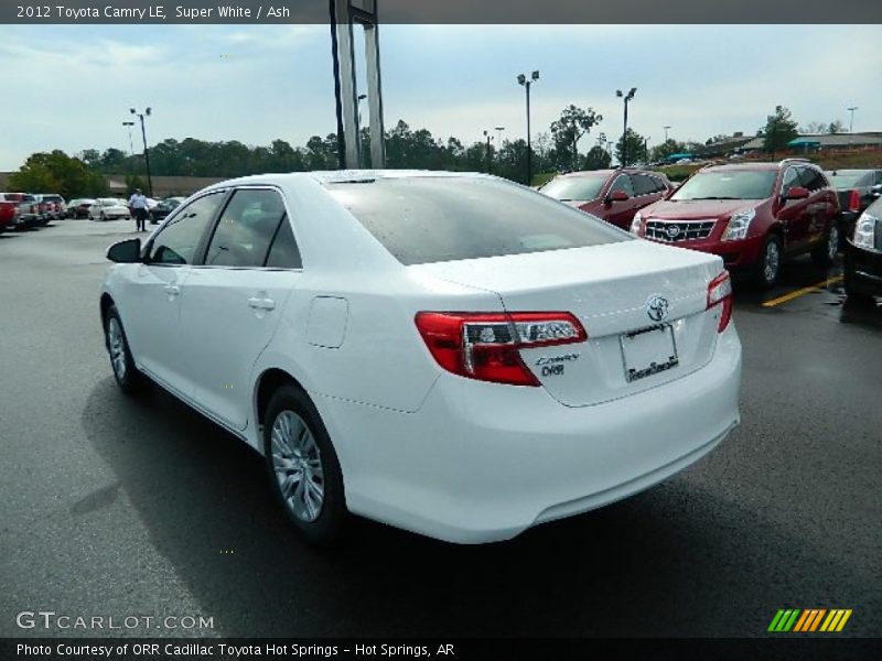 Super White / Ash 2012 Toyota Camry LE