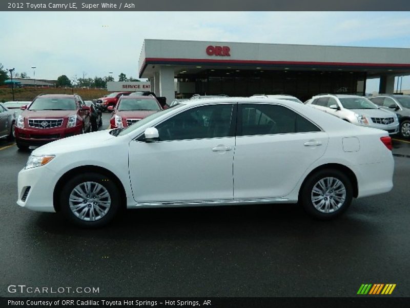 Super White / Ash 2012 Toyota Camry LE