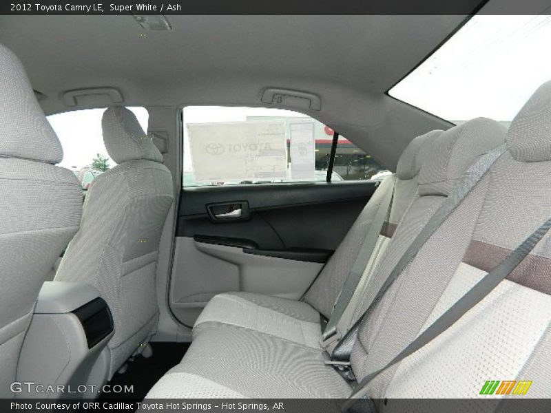 Super White / Ash 2012 Toyota Camry LE