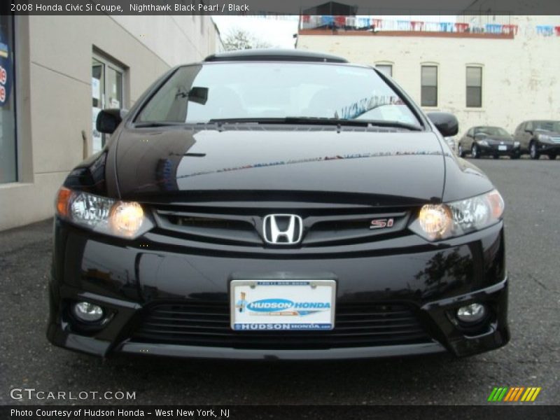 Nighthawk Black Pearl / Black 2008 Honda Civic Si Coupe