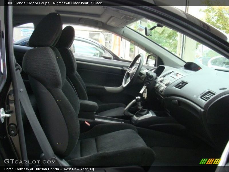 Nighthawk Black Pearl / Black 2008 Honda Civic Si Coupe