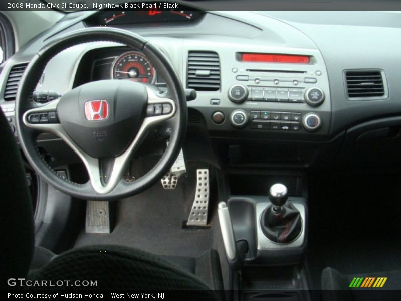 Nighthawk Black Pearl / Black 2008 Honda Civic Si Coupe
