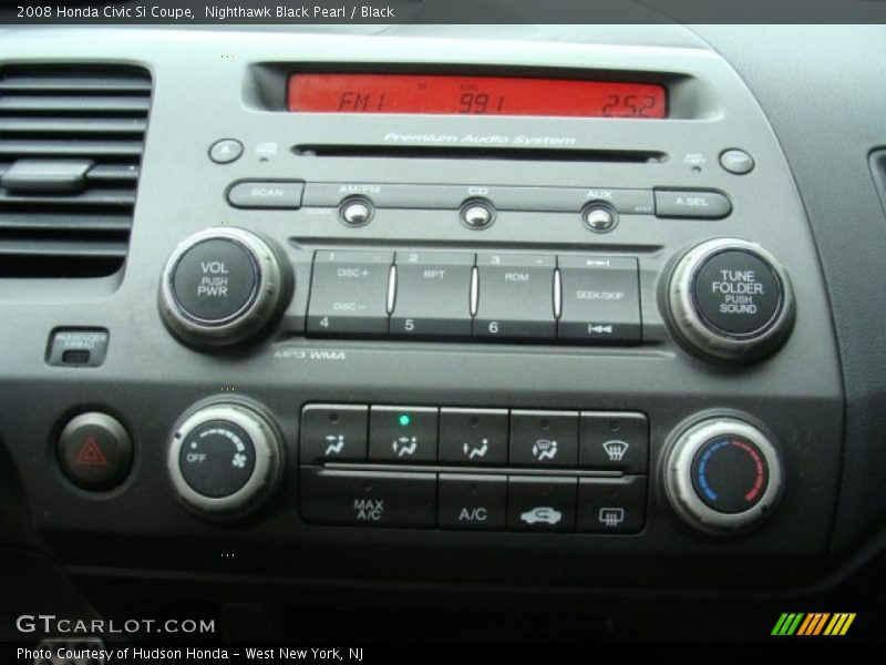 Nighthawk Black Pearl / Black 2008 Honda Civic Si Coupe