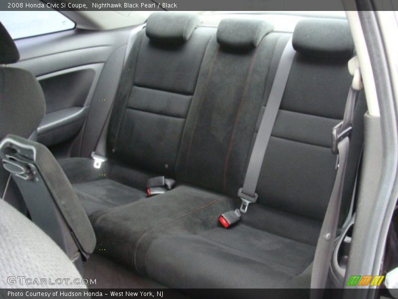 Nighthawk Black Pearl / Black 2008 Honda Civic Si Coupe