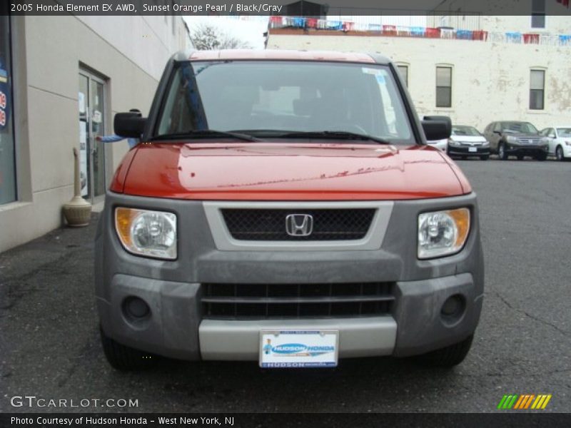 Sunset Orange Pearl / Black/Gray 2005 Honda Element EX AWD
