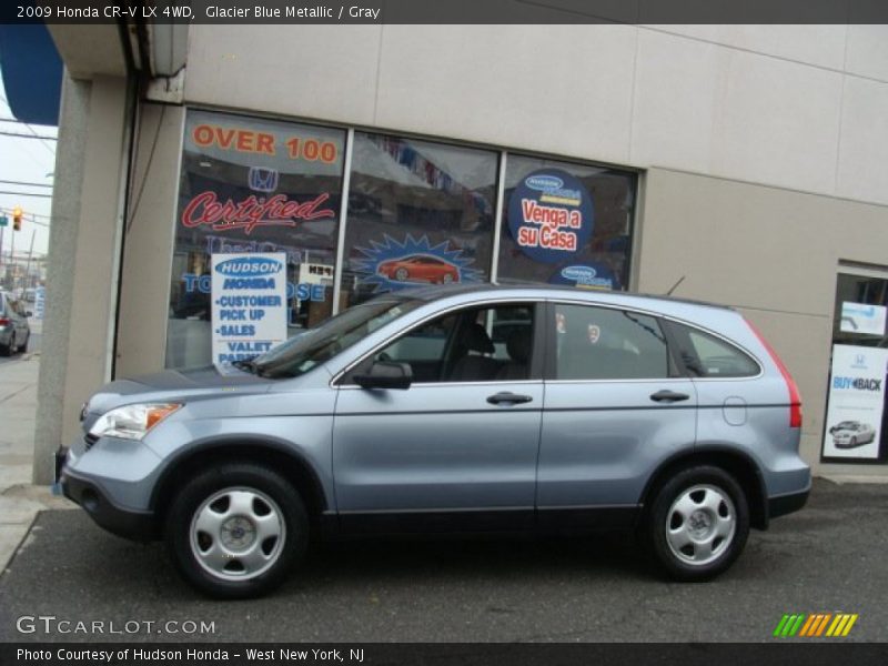 Glacier Blue Metallic / Gray 2009 Honda CR-V LX 4WD