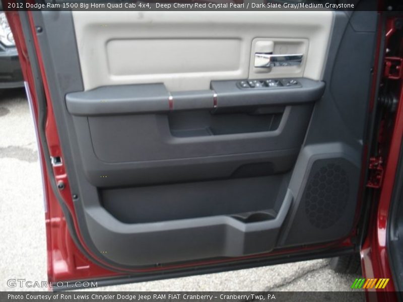 Deep Cherry Red Crystal Pearl / Dark Slate Gray/Medium Graystone 2012 Dodge Ram 1500 Big Horn Quad Cab 4x4