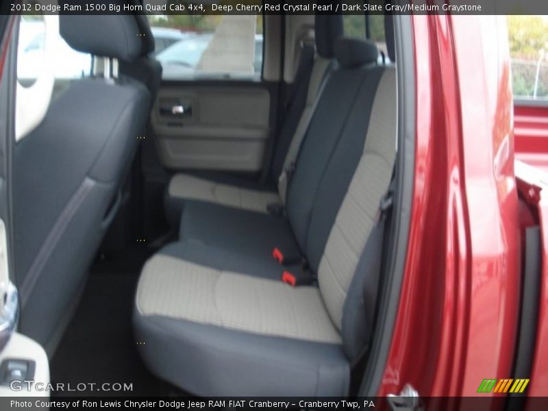 Deep Cherry Red Crystal Pearl / Dark Slate Gray/Medium Graystone 2012 Dodge Ram 1500 Big Horn Quad Cab 4x4