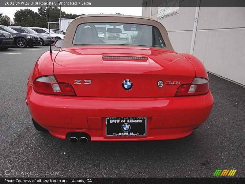 Bright Red / Beige 2001 BMW Z3 3.0i Roadster