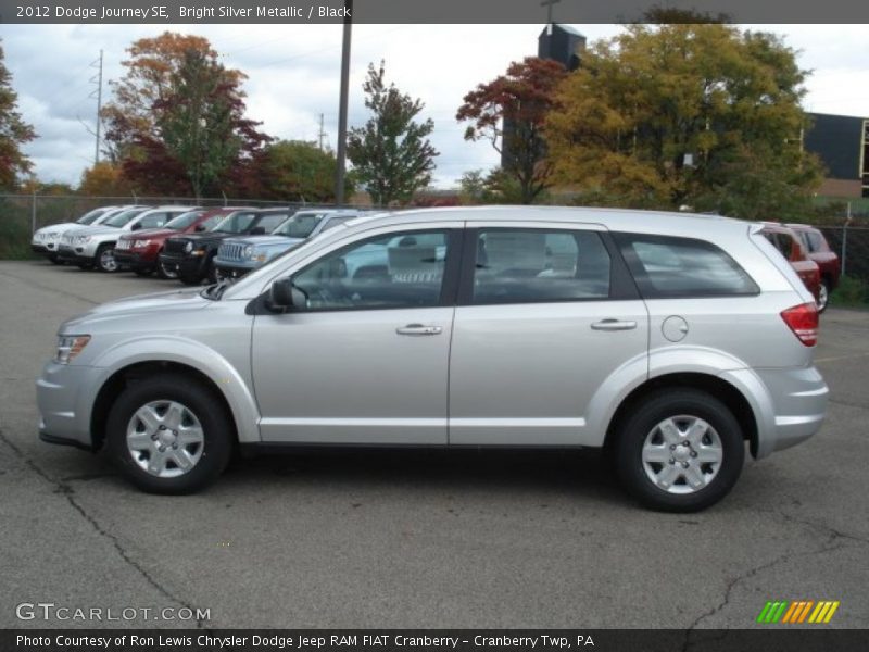 Bright Silver Metallic / Black 2012 Dodge Journey SE