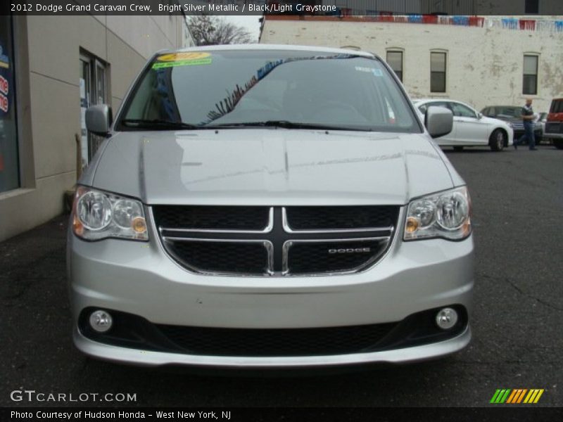 Bright Silver Metallic / Black/Light Graystone 2012 Dodge Grand Caravan Crew