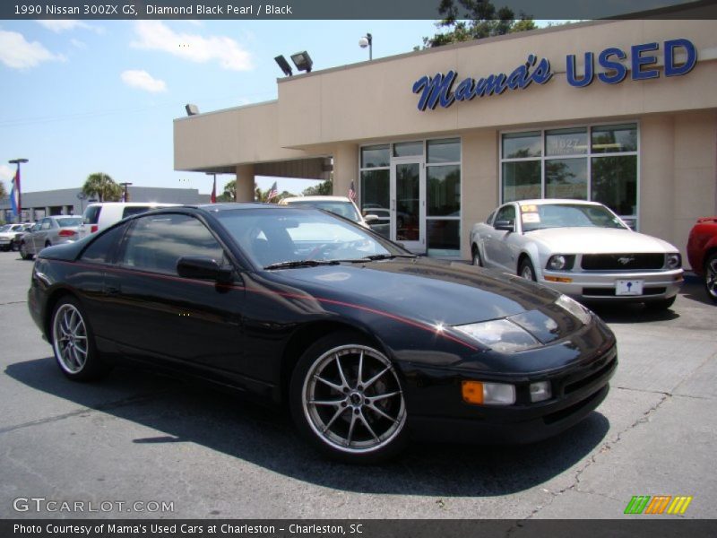 Diamond Black Pearl / Black 1990 Nissan 300ZX GS