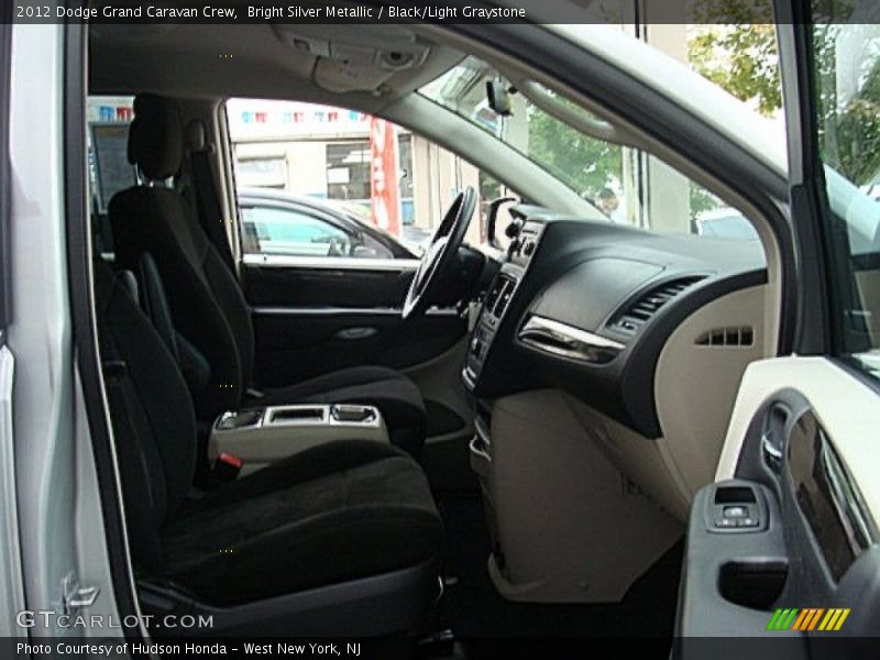 Bright Silver Metallic / Black/Light Graystone 2012 Dodge Grand Caravan Crew
