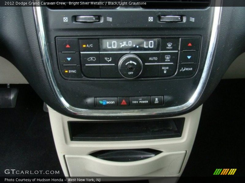 Bright Silver Metallic / Black/Light Graystone 2012 Dodge Grand Caravan Crew