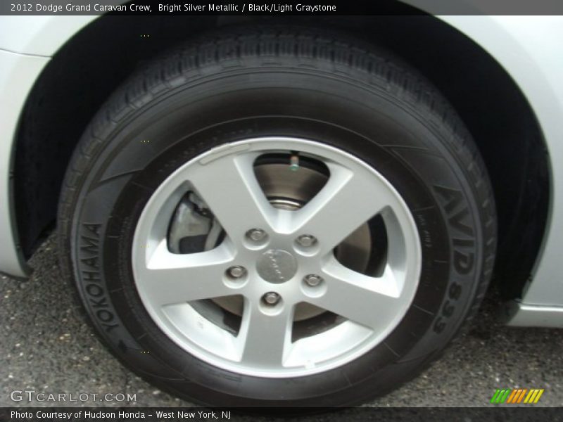 Bright Silver Metallic / Black/Light Graystone 2012 Dodge Grand Caravan Crew