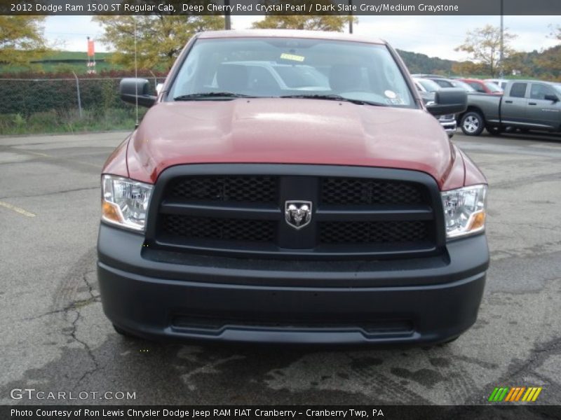 Deep Cherry Red Crystal Pearl / Dark Slate Gray/Medium Graystone 2012 Dodge Ram 1500 ST Regular Cab