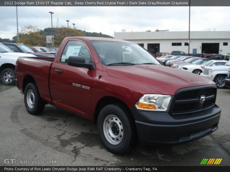 Deep Cherry Red Crystal Pearl / Dark Slate Gray/Medium Graystone 2012 Dodge Ram 1500 ST Regular Cab