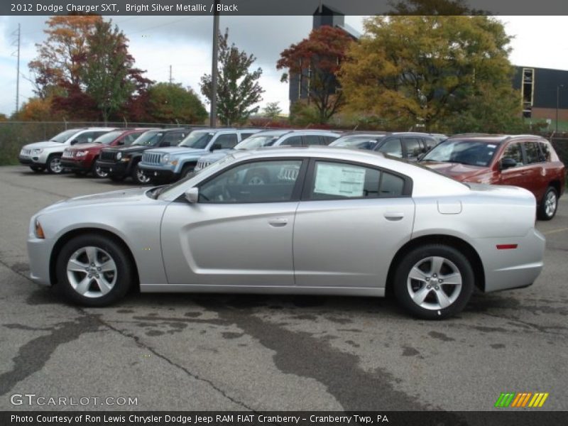 Bright Silver Metallic / Black 2012 Dodge Charger SXT