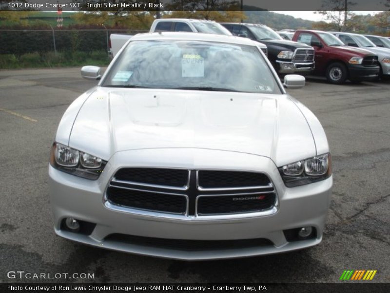 Bright Silver Metallic / Black 2012 Dodge Charger SXT