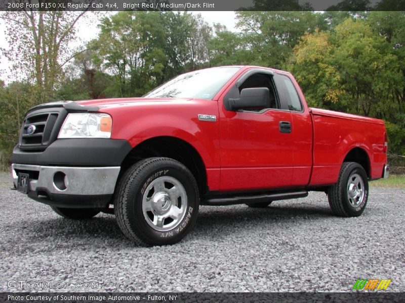 Bright Red / Medium/Dark Flint 2008 Ford F150 XL Regular Cab 4x4