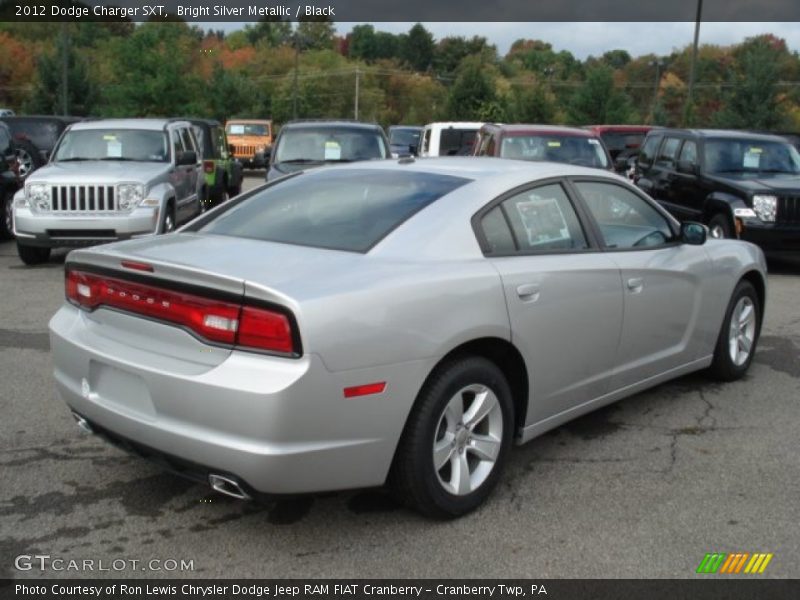 Bright Silver Metallic / Black 2012 Dodge Charger SXT