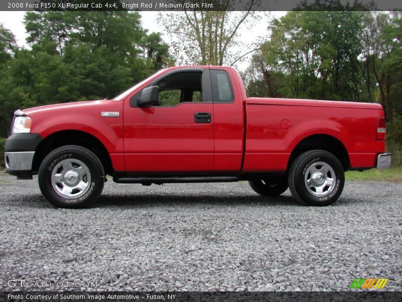 Bright Red / Medium/Dark Flint 2008 Ford F150 XL Regular Cab 4x4