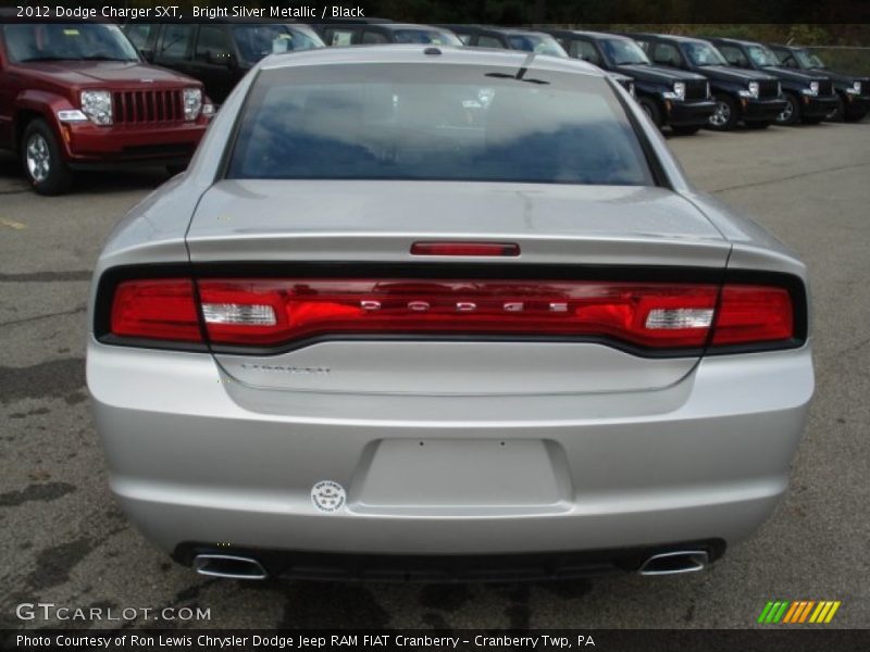 Bright Silver Metallic / Black 2012 Dodge Charger SXT