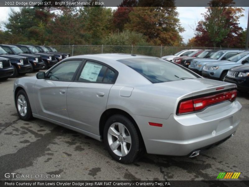 Bright Silver Metallic / Black 2012 Dodge Charger SXT