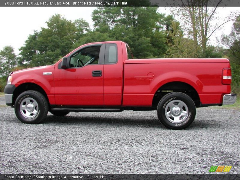 Bright Red / Medium/Dark Flint 2008 Ford F150 XL Regular Cab 4x4
