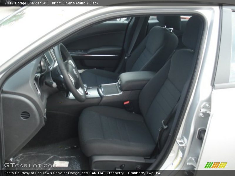 Bright Silver Metallic / Black 2012 Dodge Charger SXT